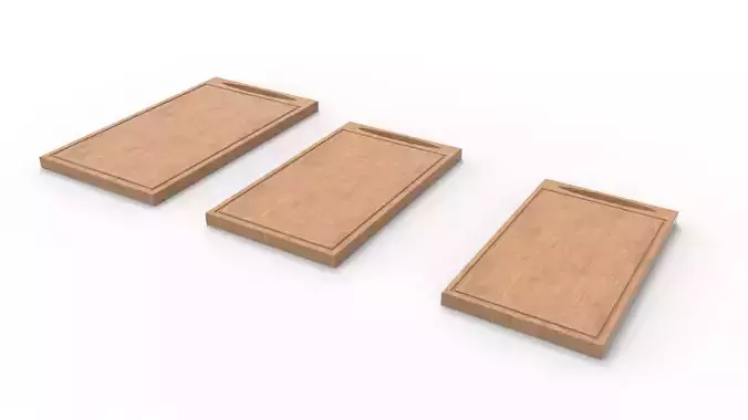 CUTTING BOARD Low-poly 3D model