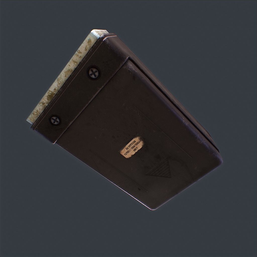 Old Remote controller Low-poly 3D model_6