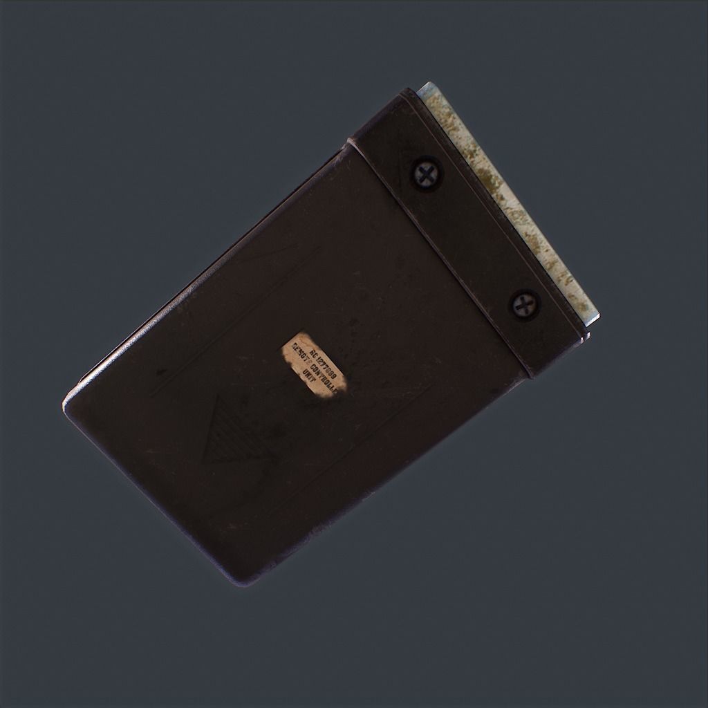 Old Remote controller Low-poly 3D model_7