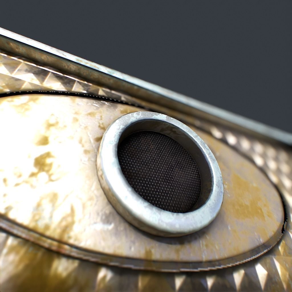 Old Remote controller Low-poly 3D model_11