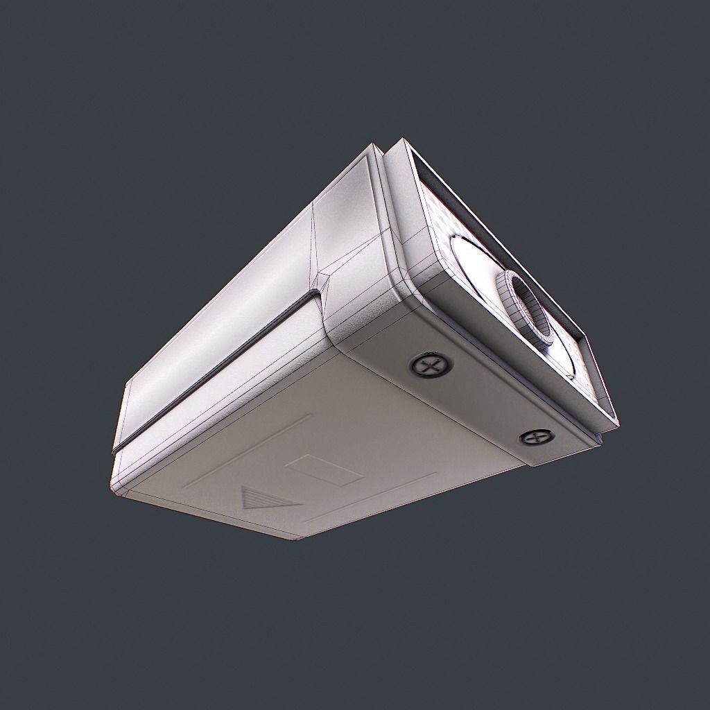 Old Remote controller Low-poly 3D model_19