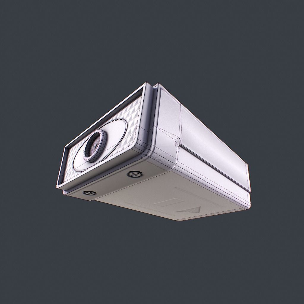 Old Remote controller Low-poly 3D model_20