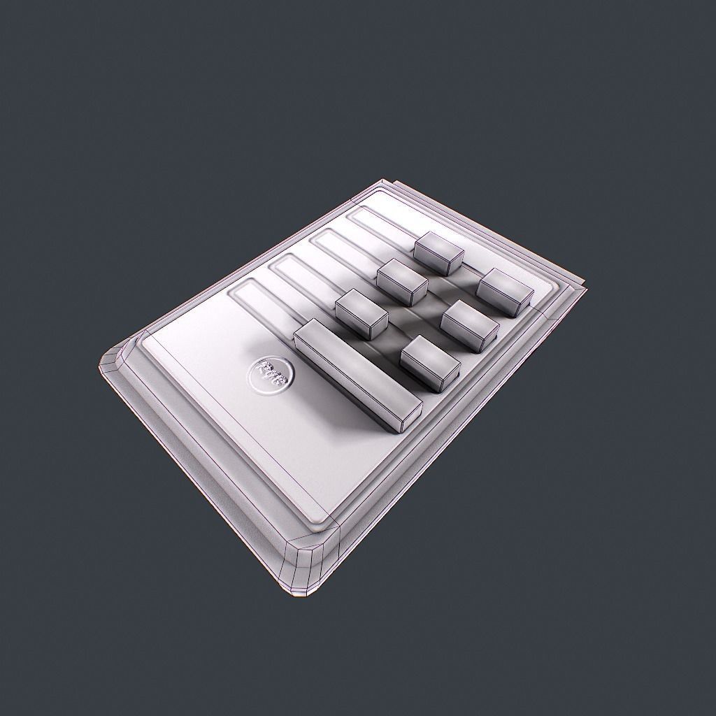 Old Remote controller Low-poly 3D model_22