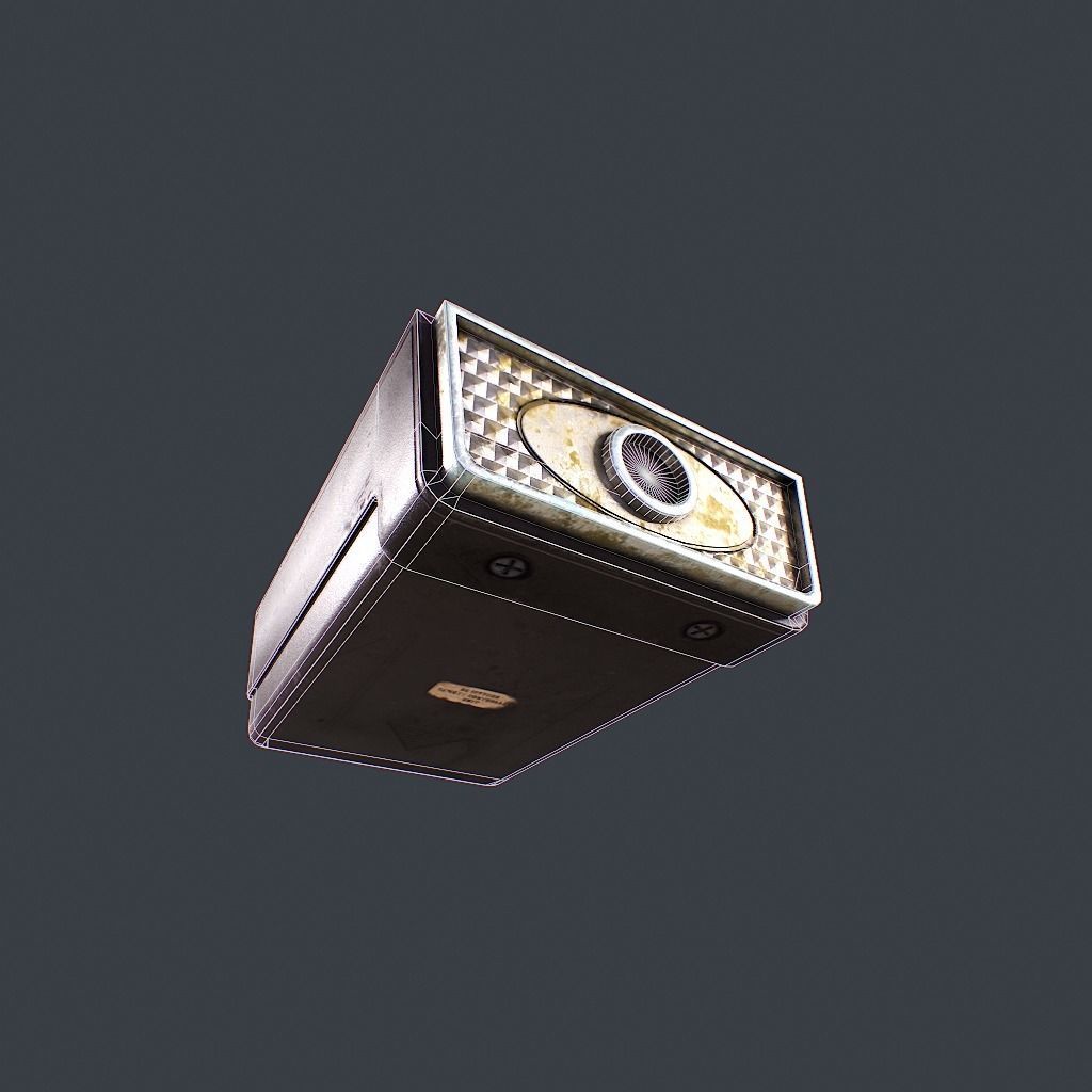 Old Remote controller Low-poly 3D model_14