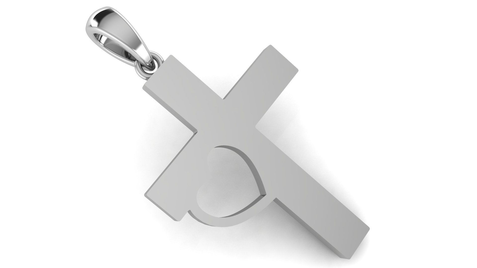CROSS PENDANT CR66 3D print model_1