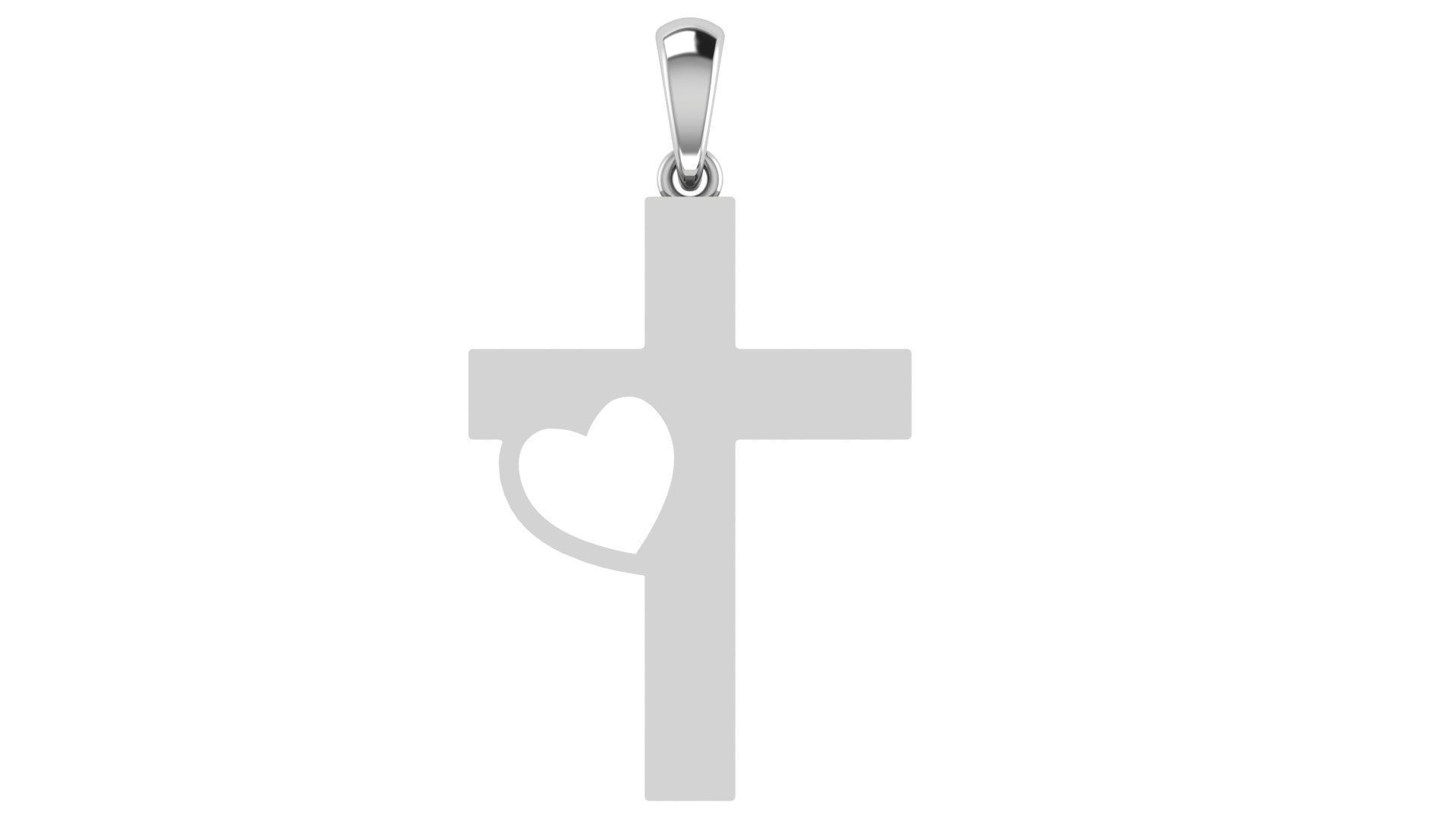 CROSS PENDANT CR66 3D print model_4