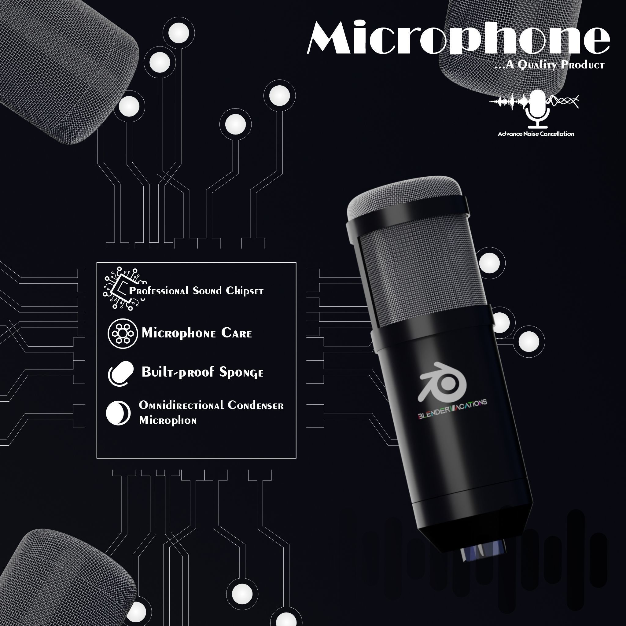 Microphone 3d model apple speaker 3D model_2