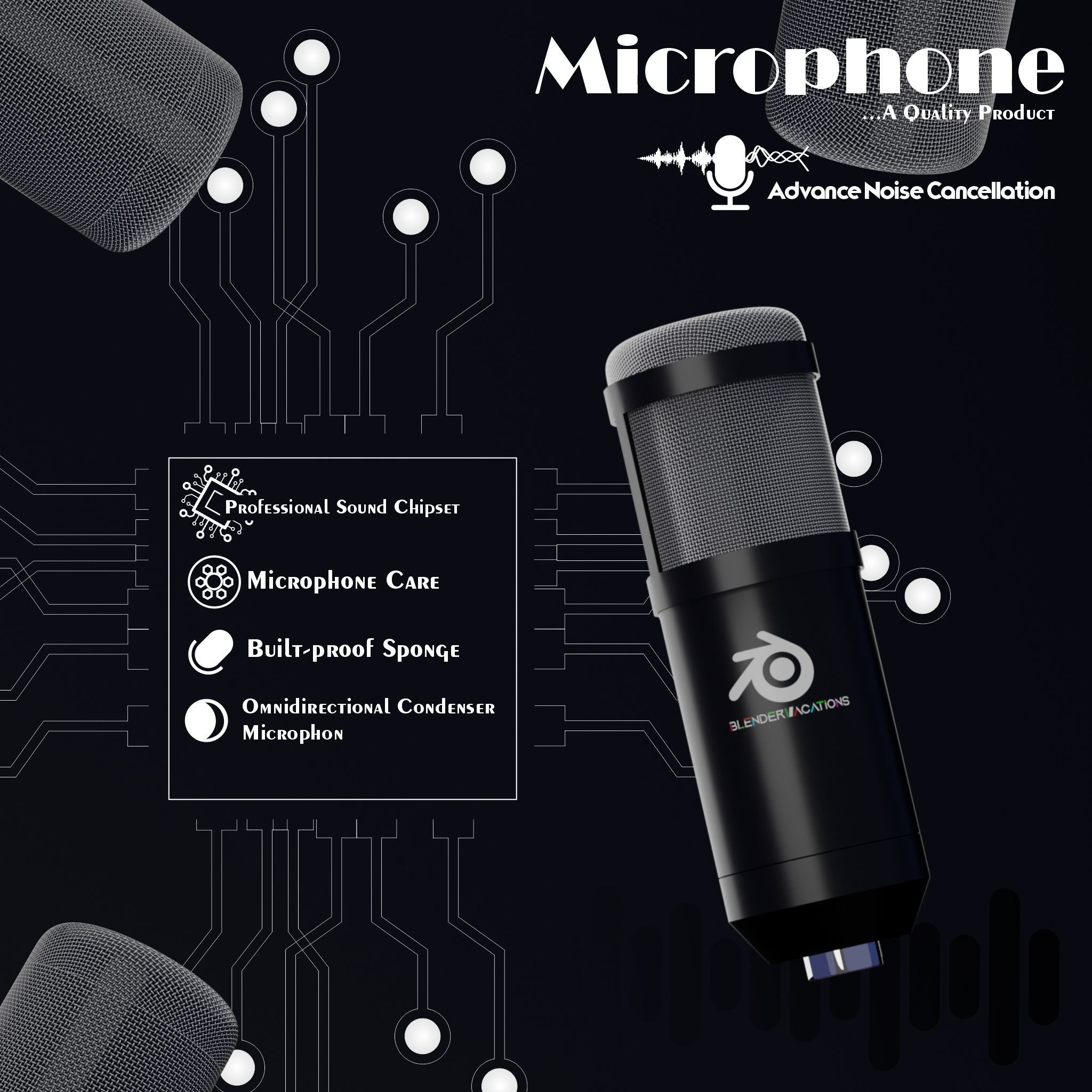 Microphone 3d model apple speaker 3D model_3