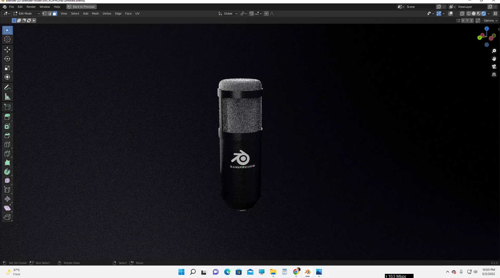 Microphone 3d model apple speaker 3D model_0
