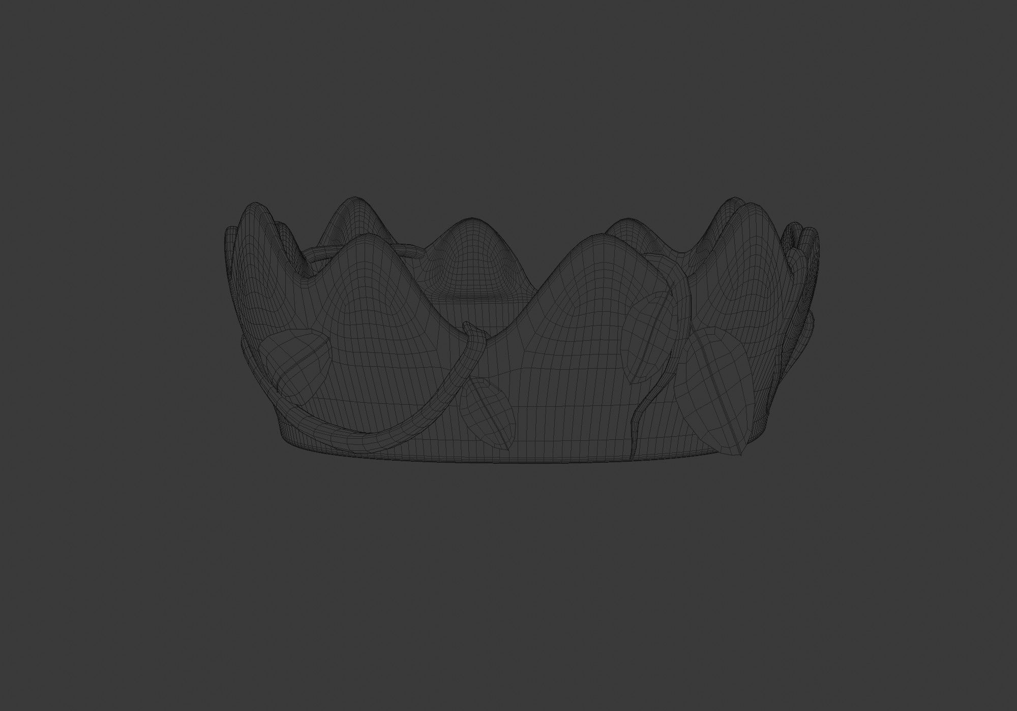 crown with leaves 3D model_12