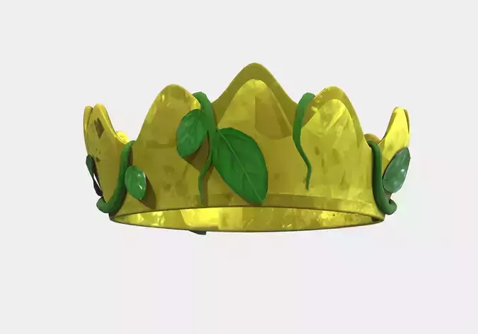 crown with leaves