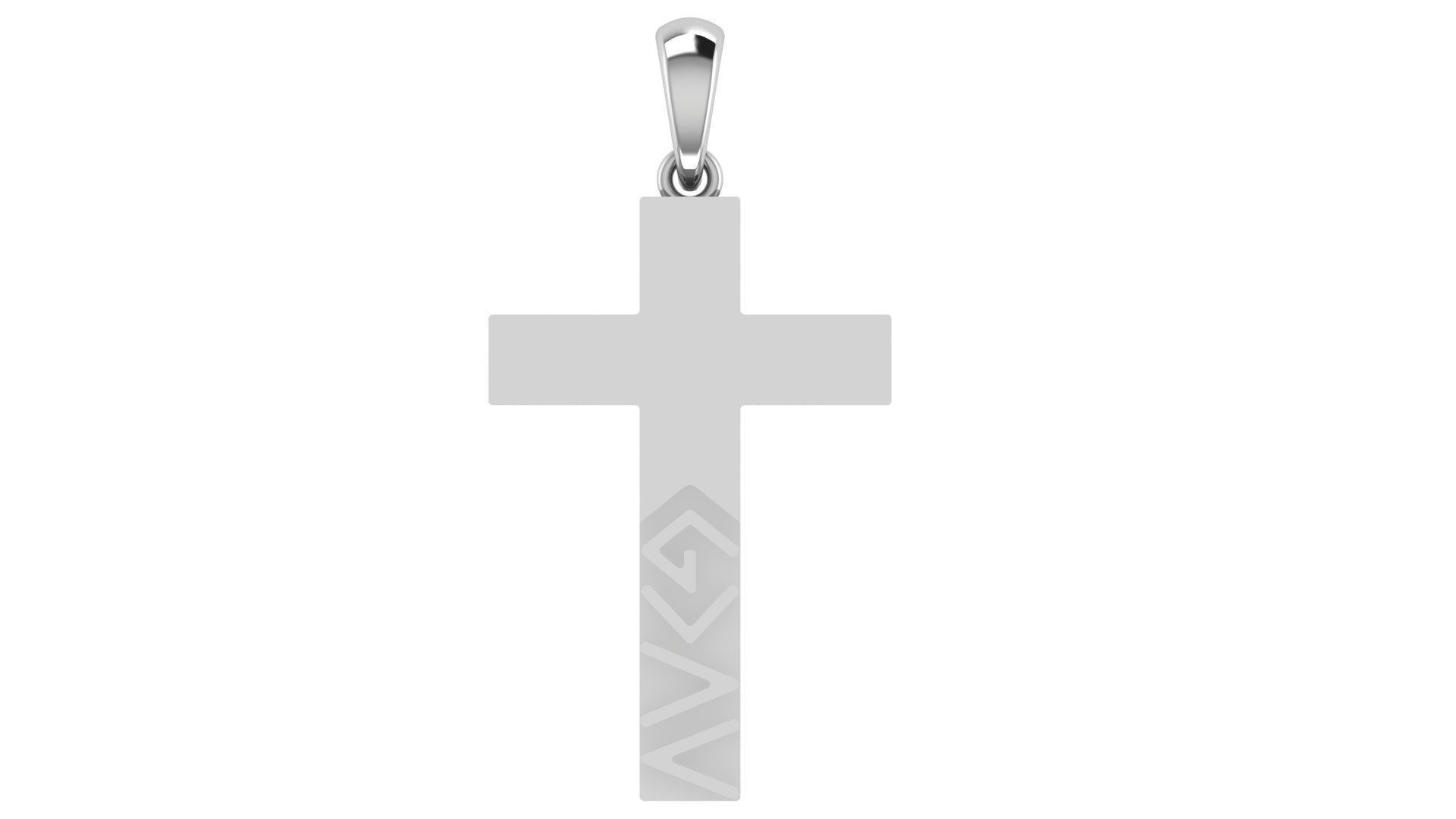CROSS PENDANT CR67 3D print model_4