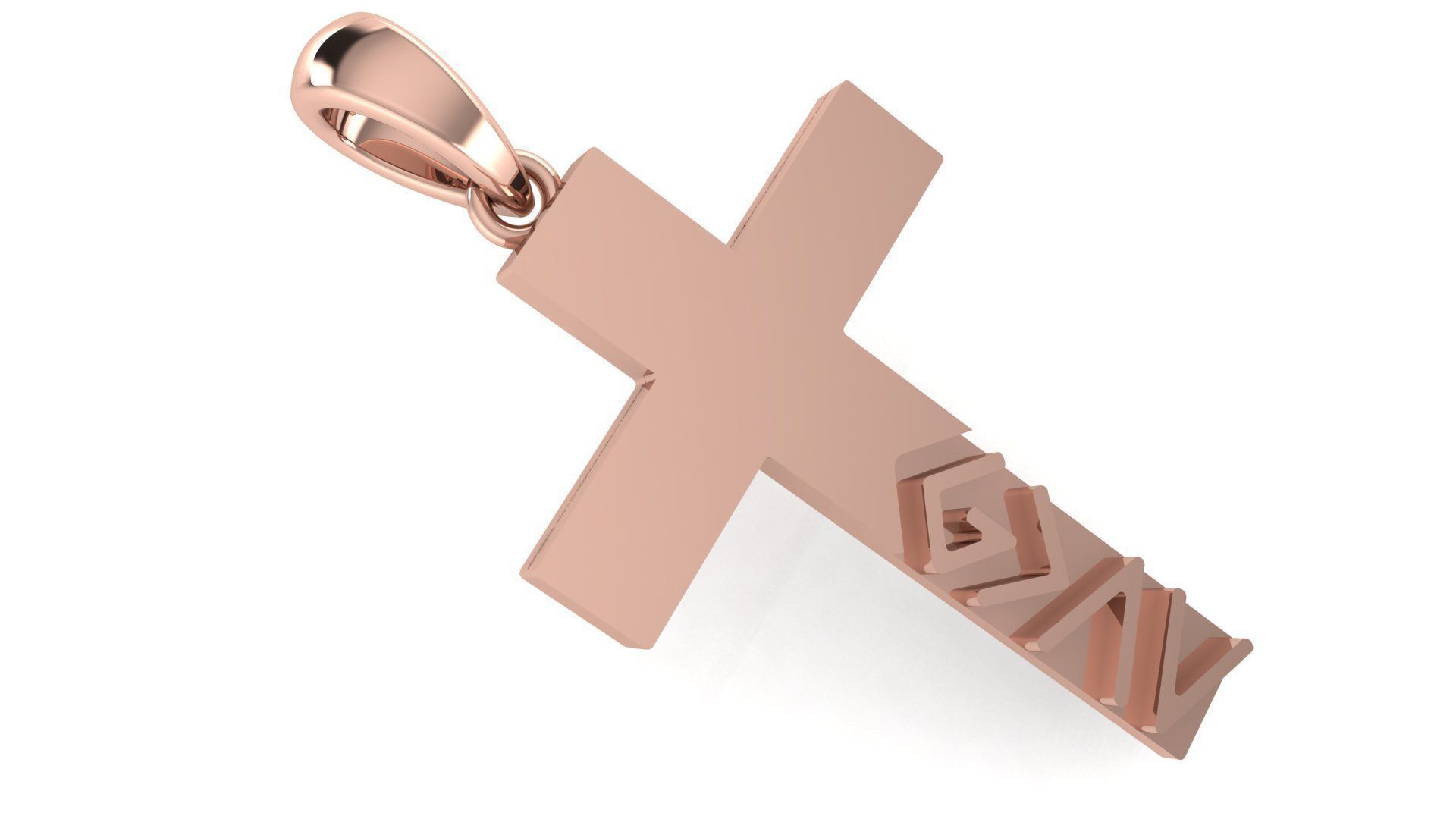 CROSS PENDANT CR67 3D print model_2