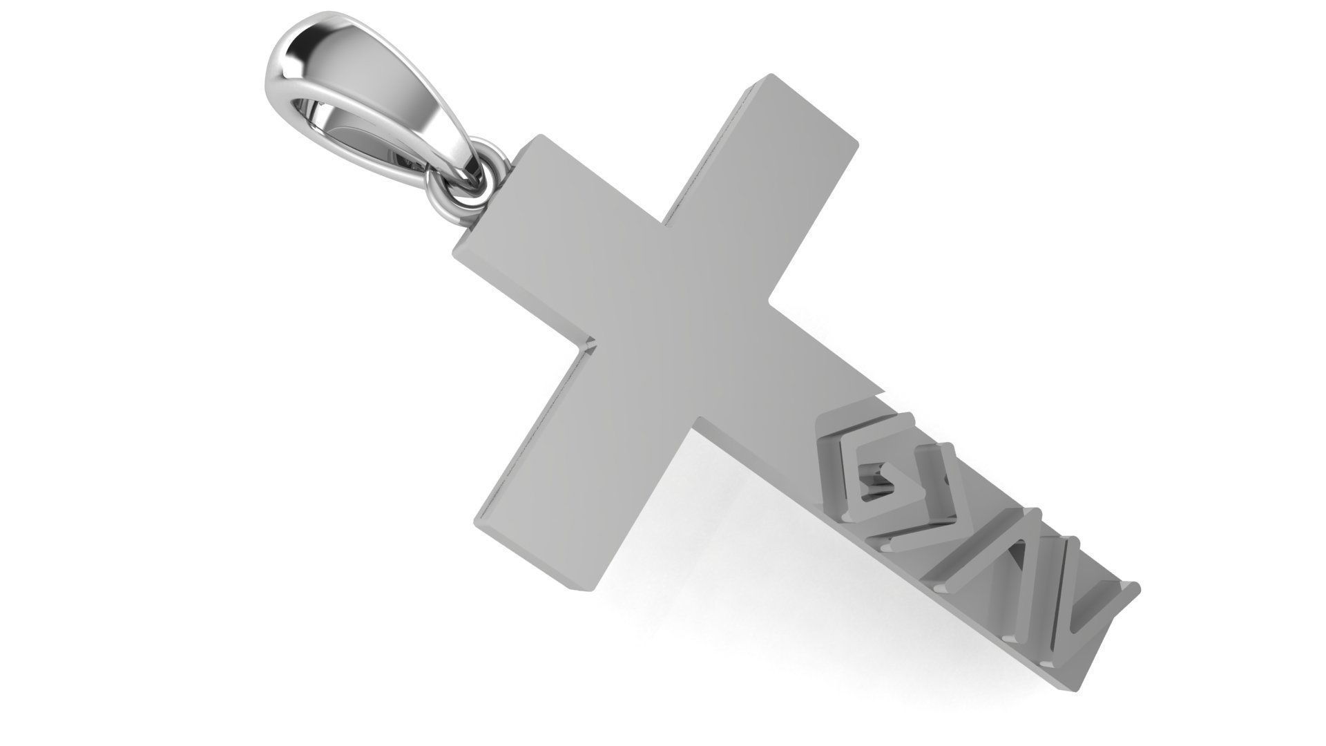 CROSS PENDANT CR67 3D print model_1