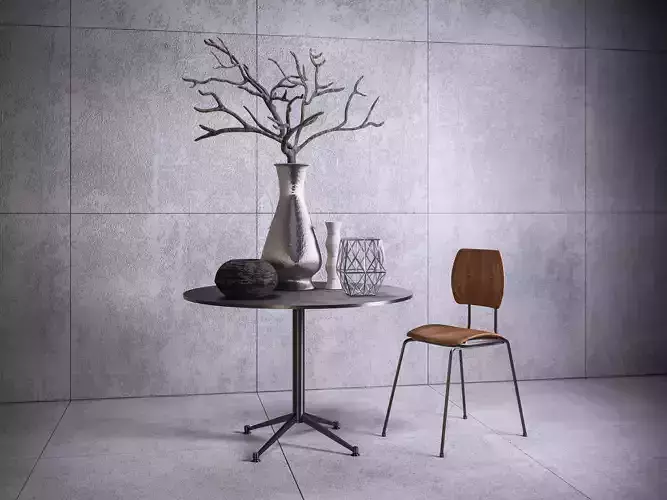 Contemporary Table Set with Props 01