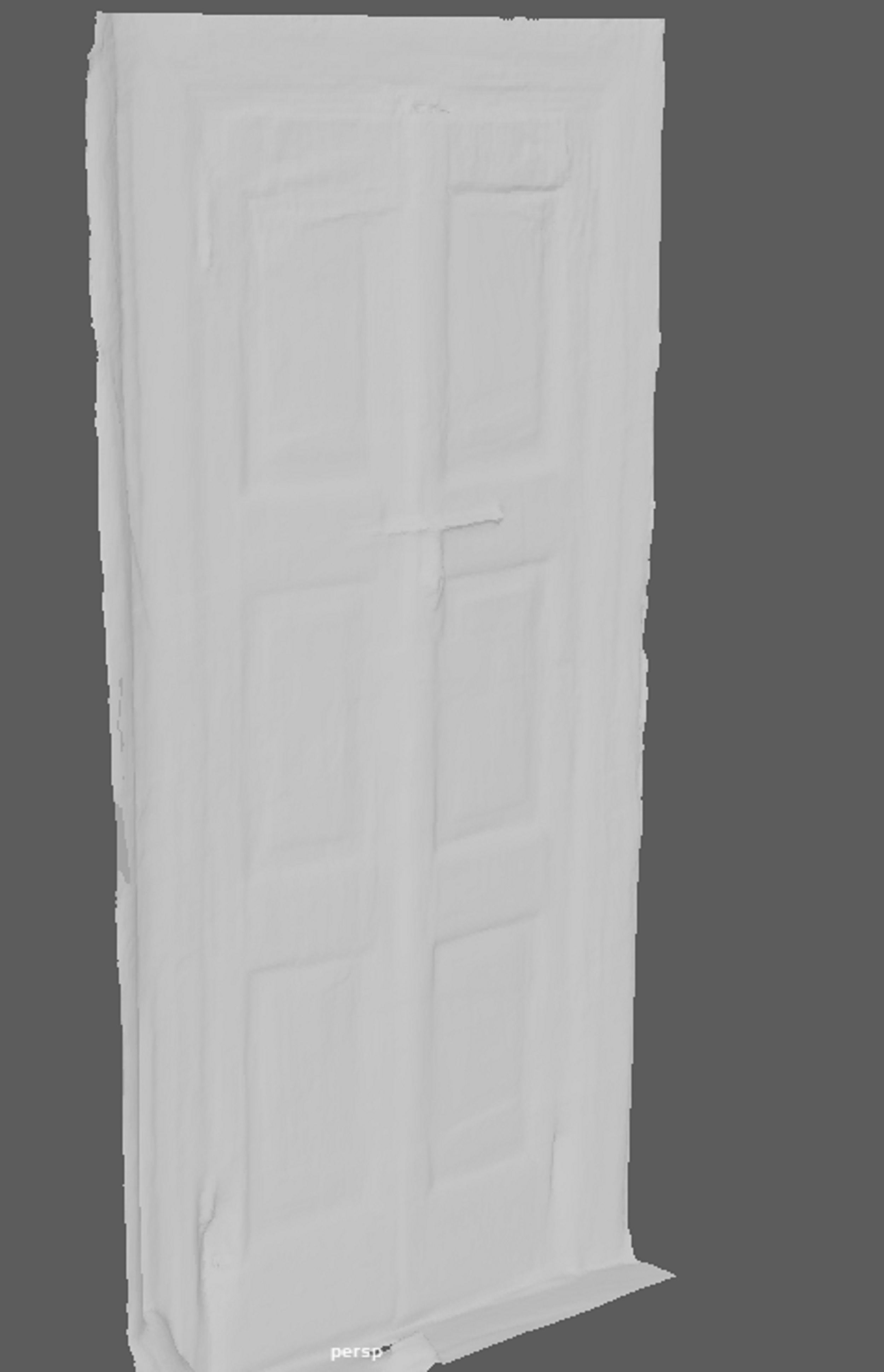 Ancient wooden doors 3D model_4