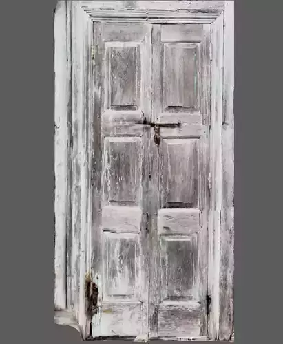 Ancient wooden doors 3D model