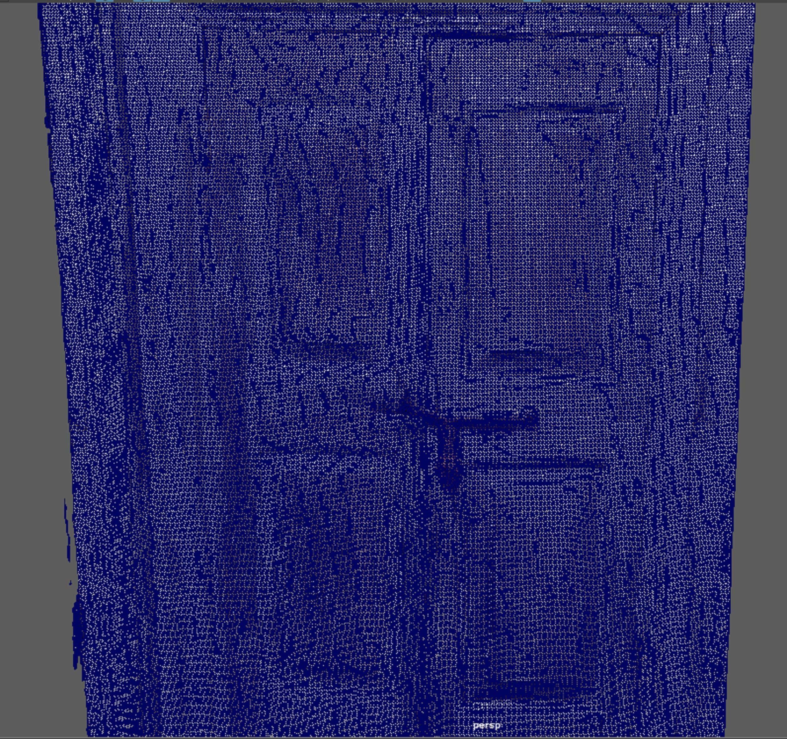 Ancient wooden doors 3D model_2