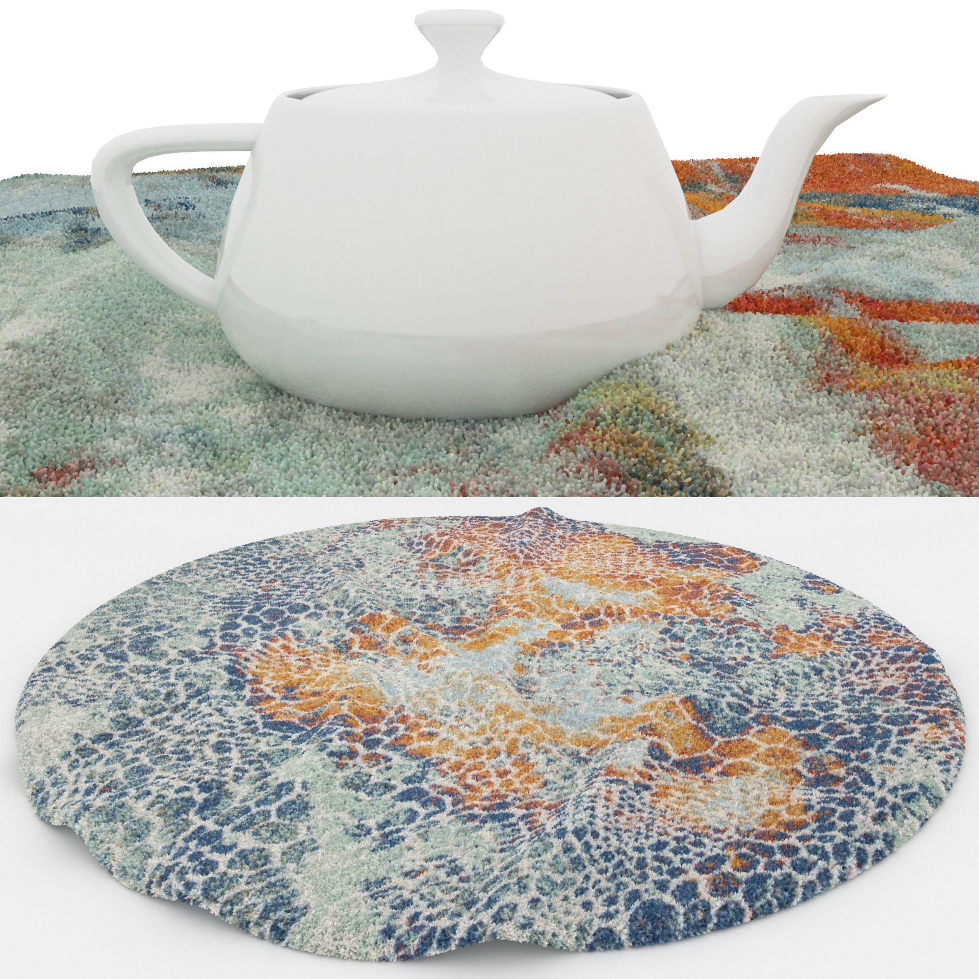 Rugs No 654 Low-poly 3D model_1