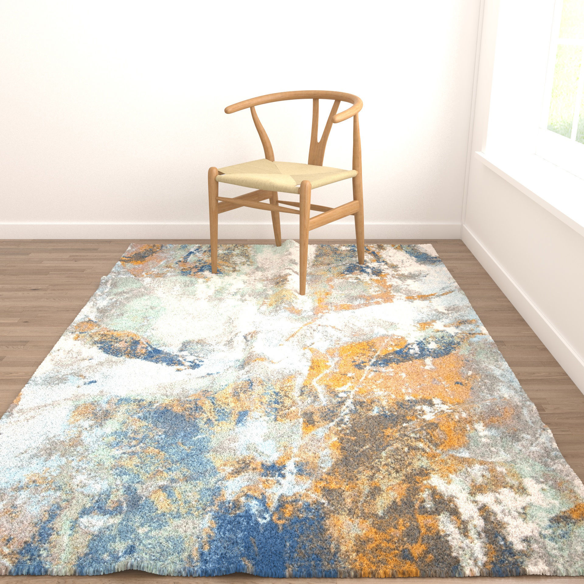 Rugs No 654 Low-poly 3D model_4