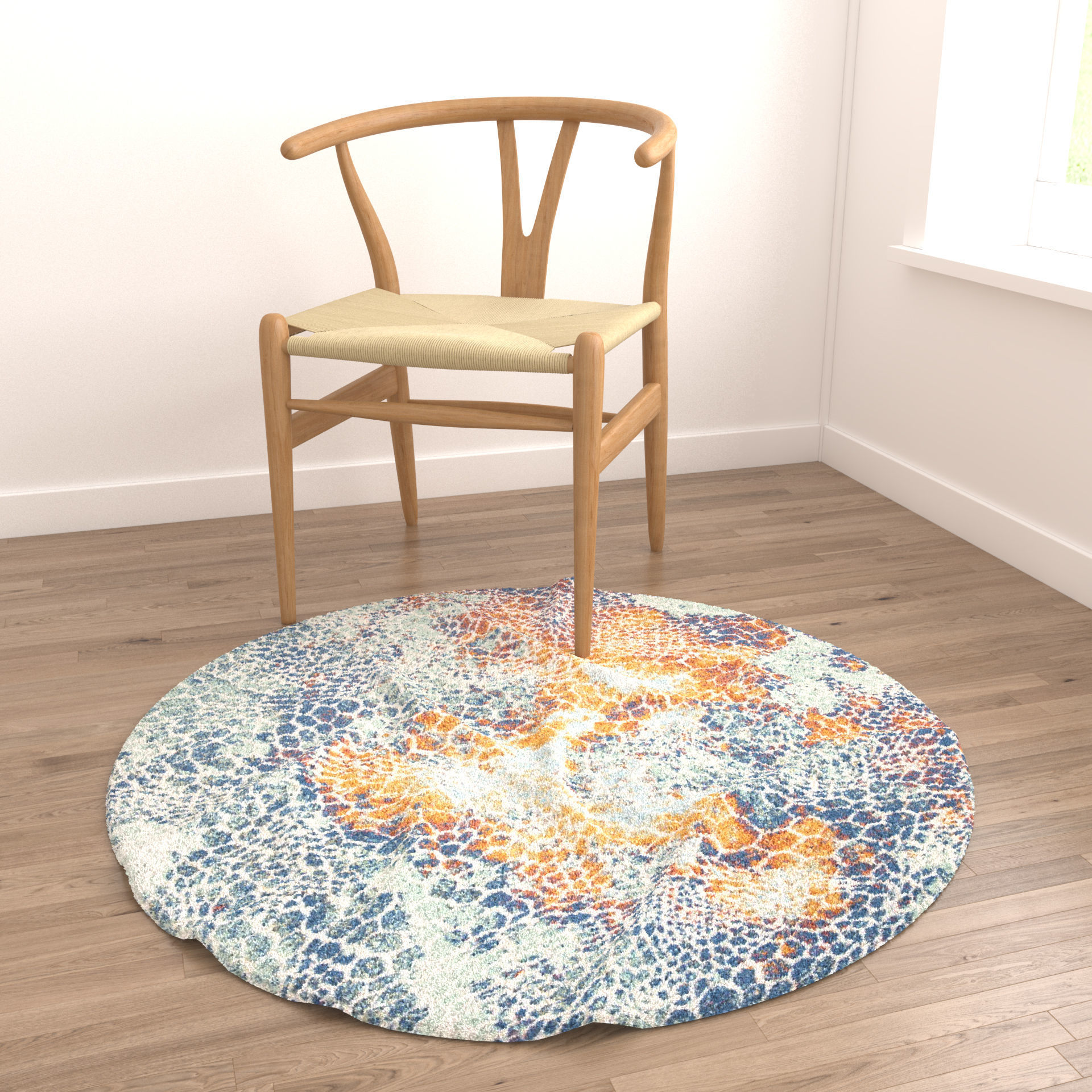 Rugs No 654 Low-poly 3D model_3