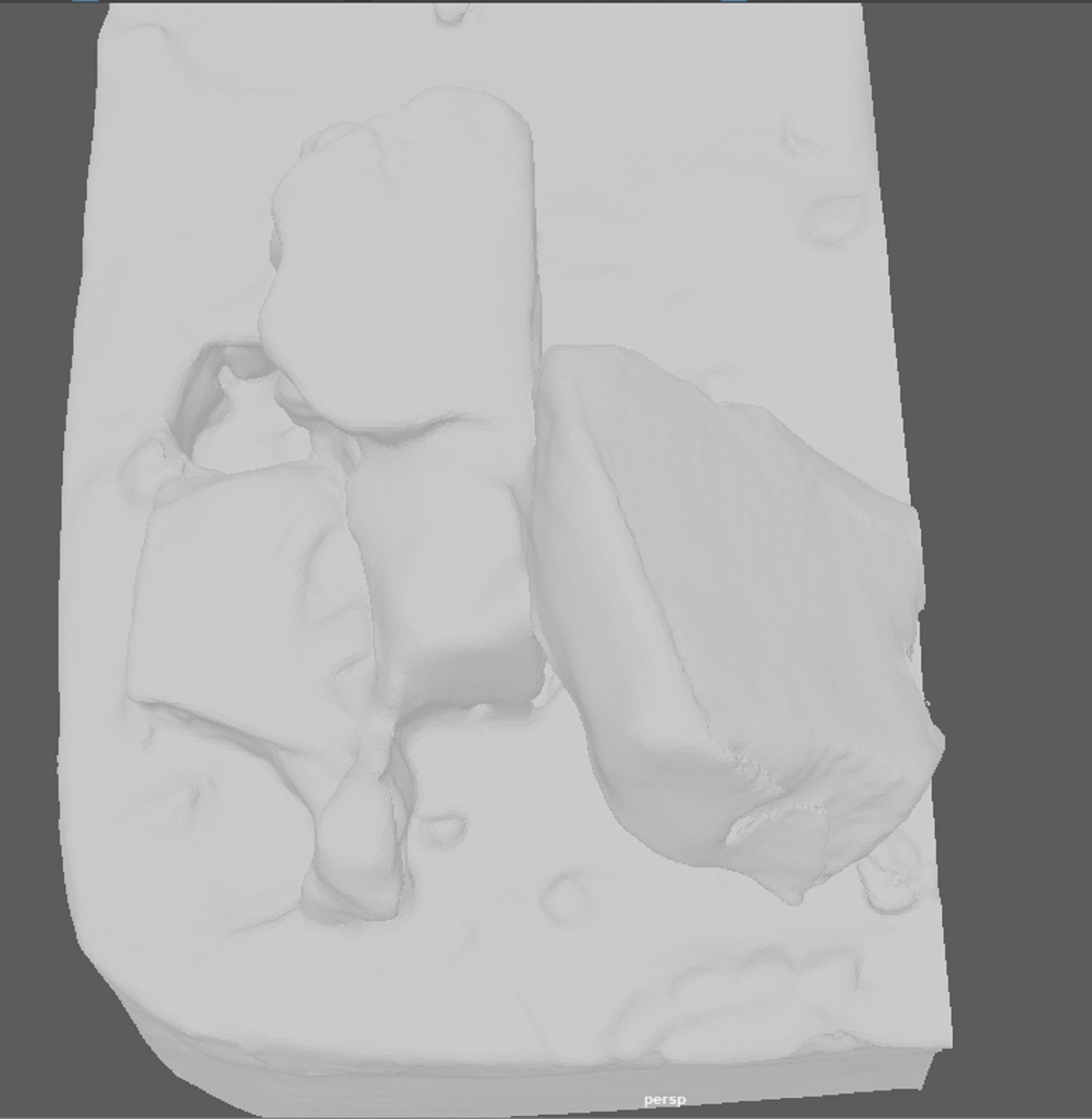 Ruined rocks 3D model_8