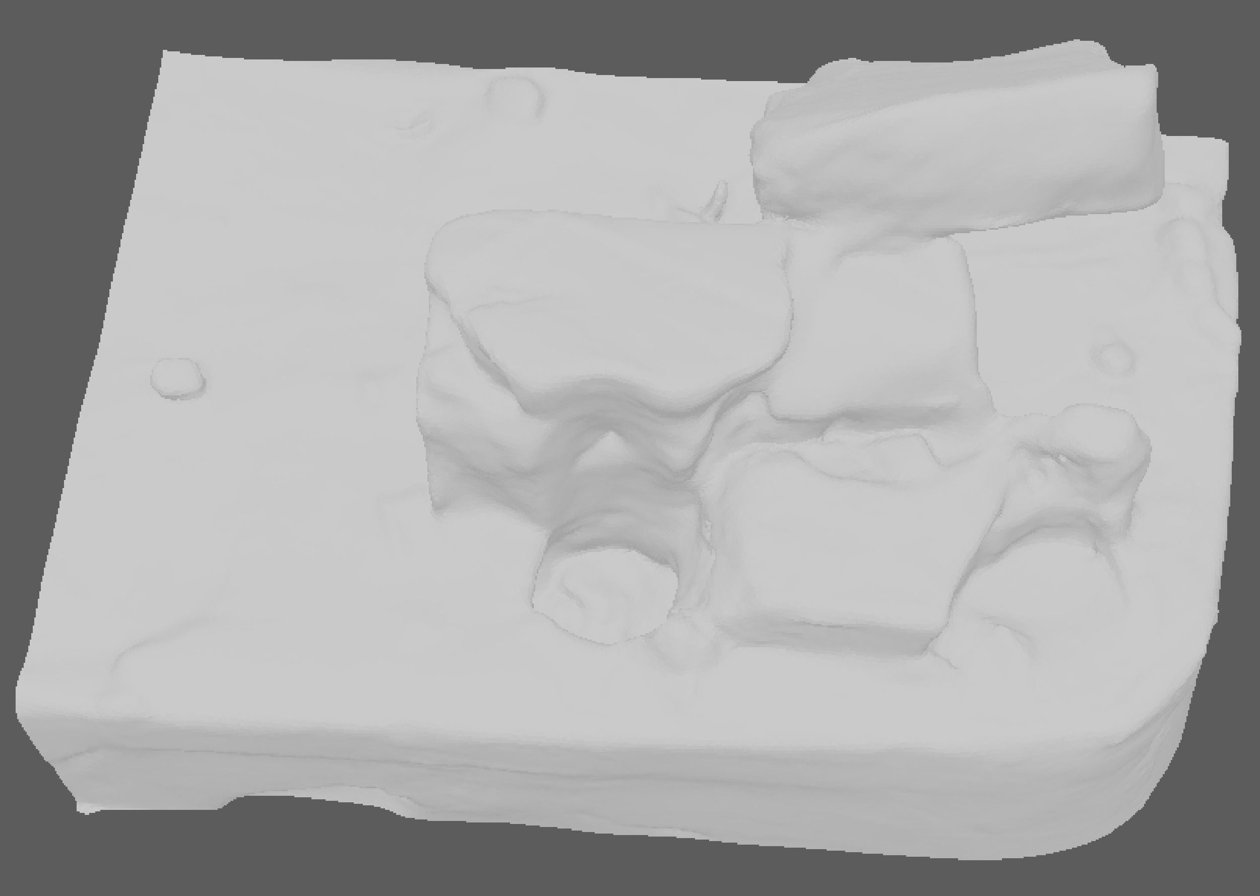 Ruined rocks 3D model_4