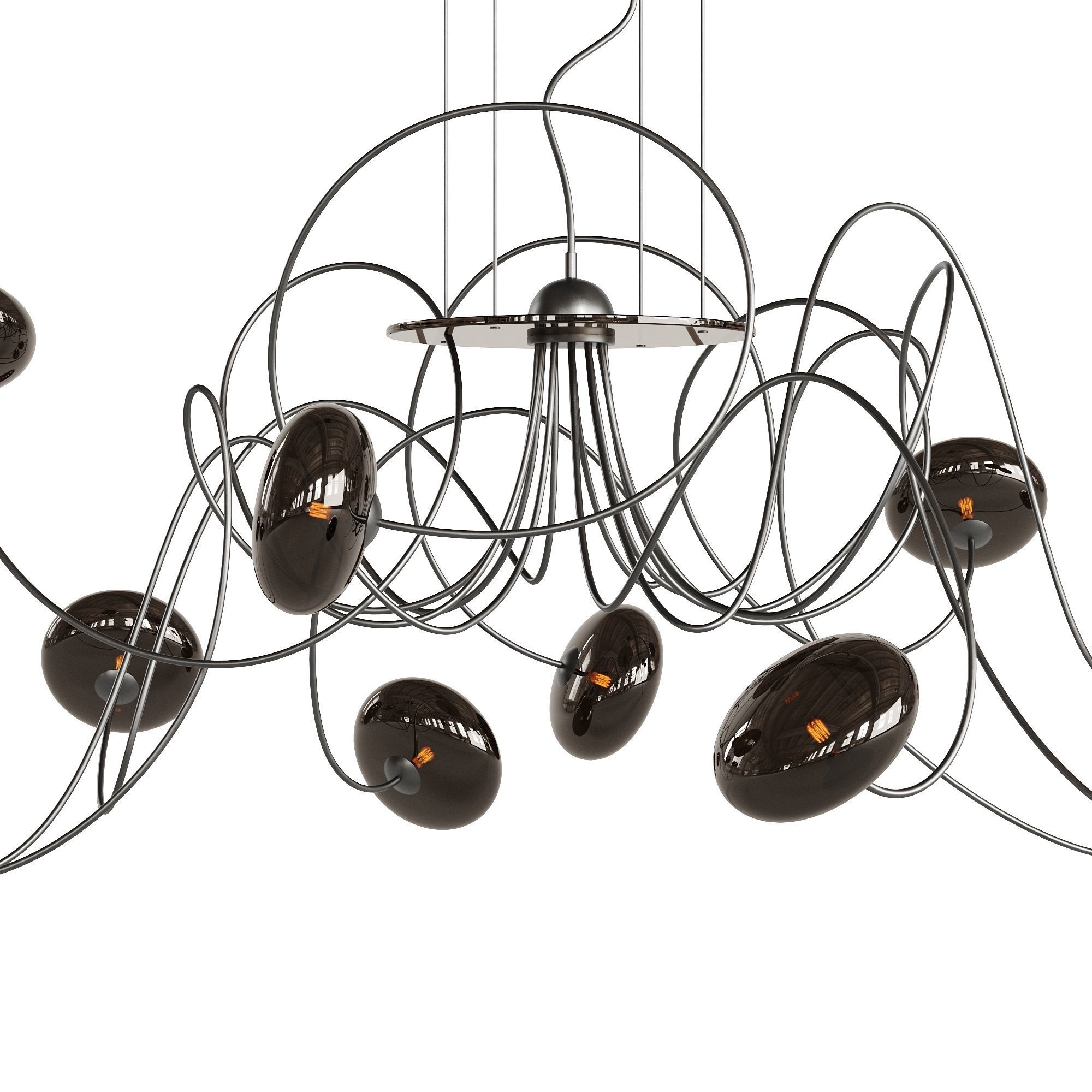 Cattelan Italia Oktopus 2023 Ceiling Lamp 3D model_4