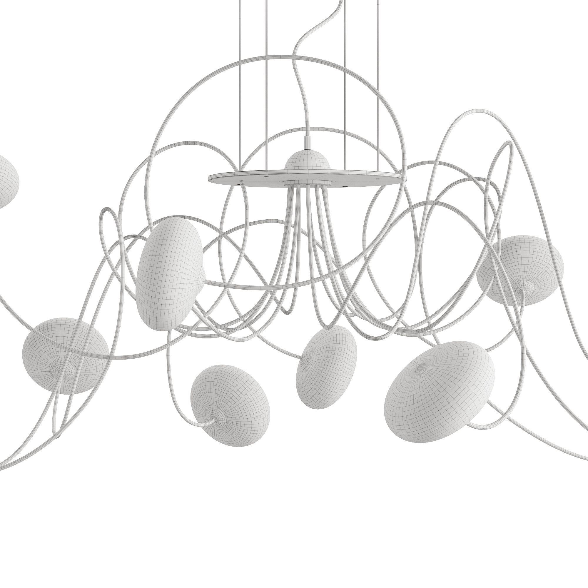Cattelan Italia Oktopus 2023 Ceiling Lamp 3D model_5