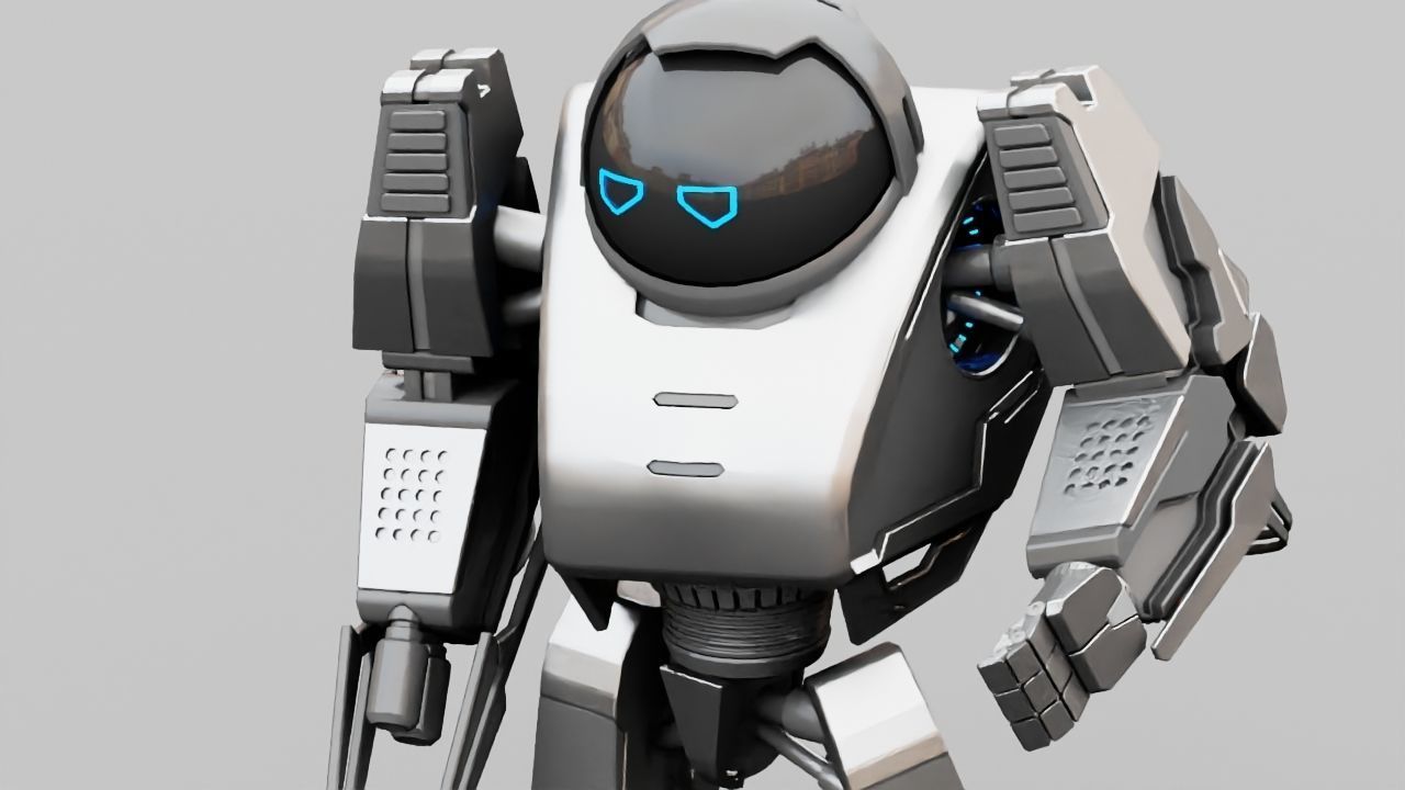 Battle droid rigged 3D model_18