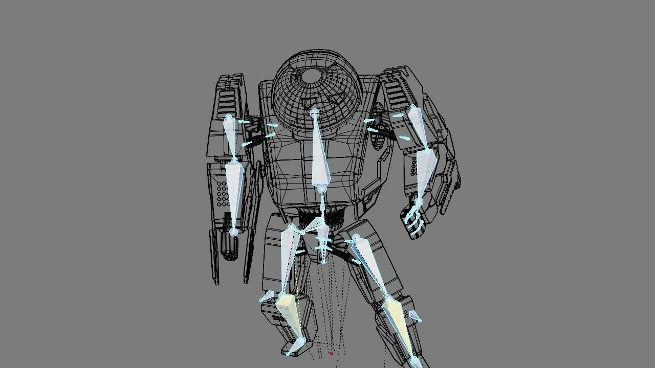 Battle droid rigged 3D model_28