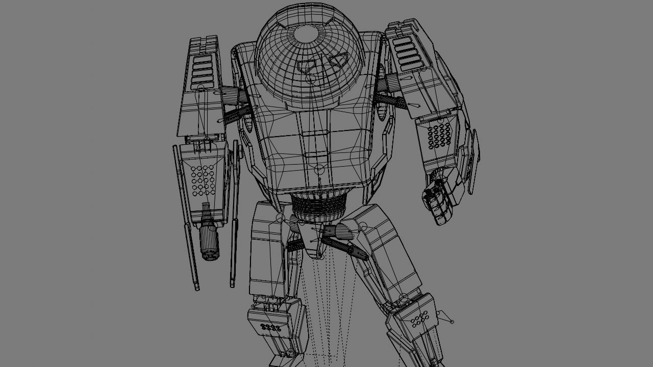 Battle droid rigged 3D model_27