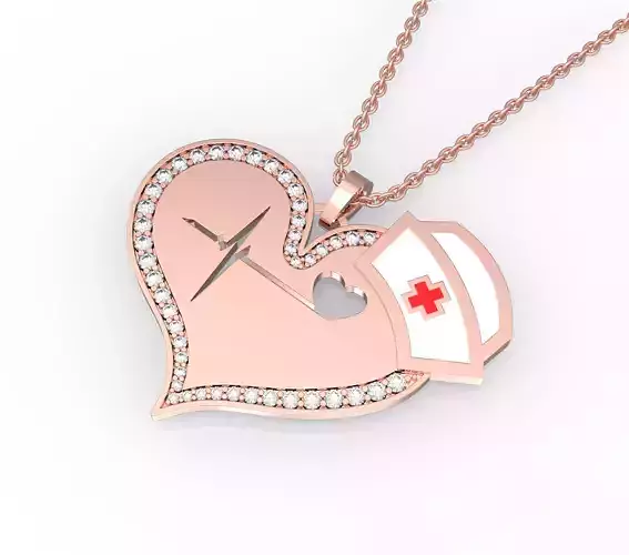 Heart pendant with Doctor style  fashion