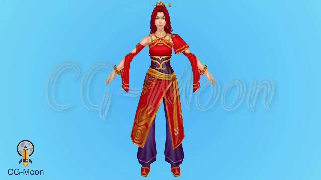 Woman Rigged Free low-poly 3D model