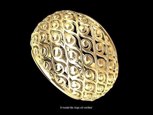 200 plus ring designs stl verified  3D Model Collection_223