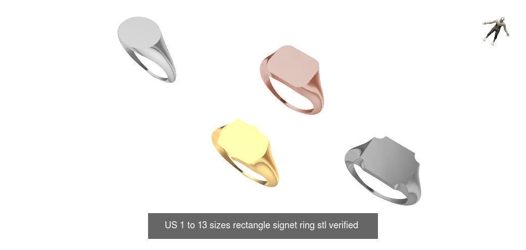 200 plus ring designs stl verified  3D Model Collection_189