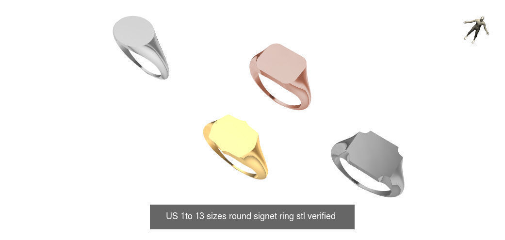200 plus ring designs stl verified  3D Model Collection_188