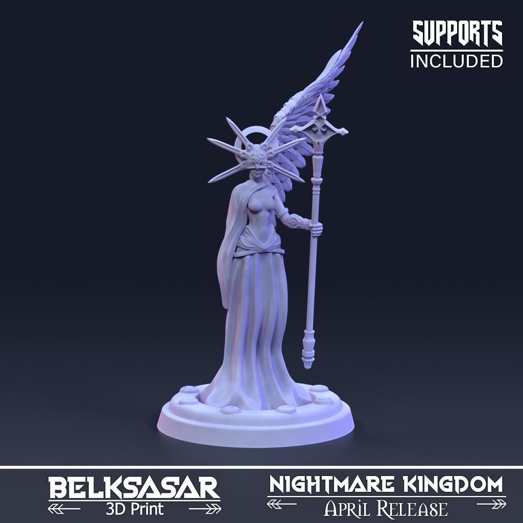 Angel Impostor Priestess Topless and Normal 3D print model_1