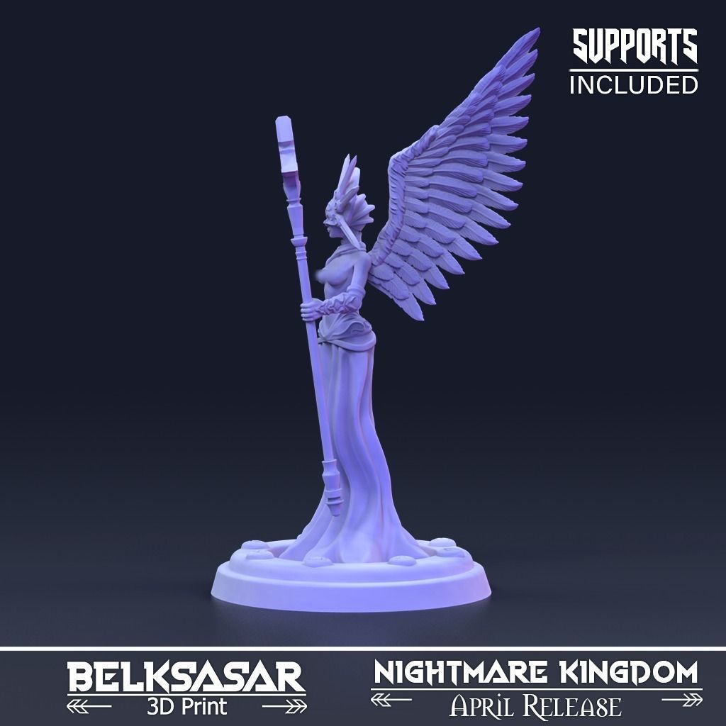 Angel Impostor Priestess Topless and Normal 3D print model_3
