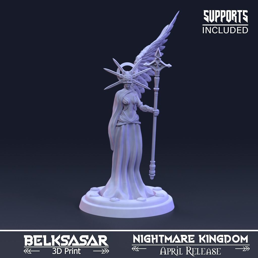 Angel Impostor Priestess Topless and Normal 3D print model_2