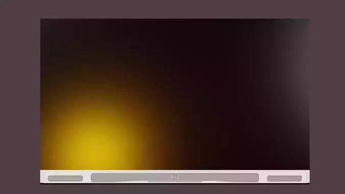 Television - 50 Inches - Low-poly Mesh