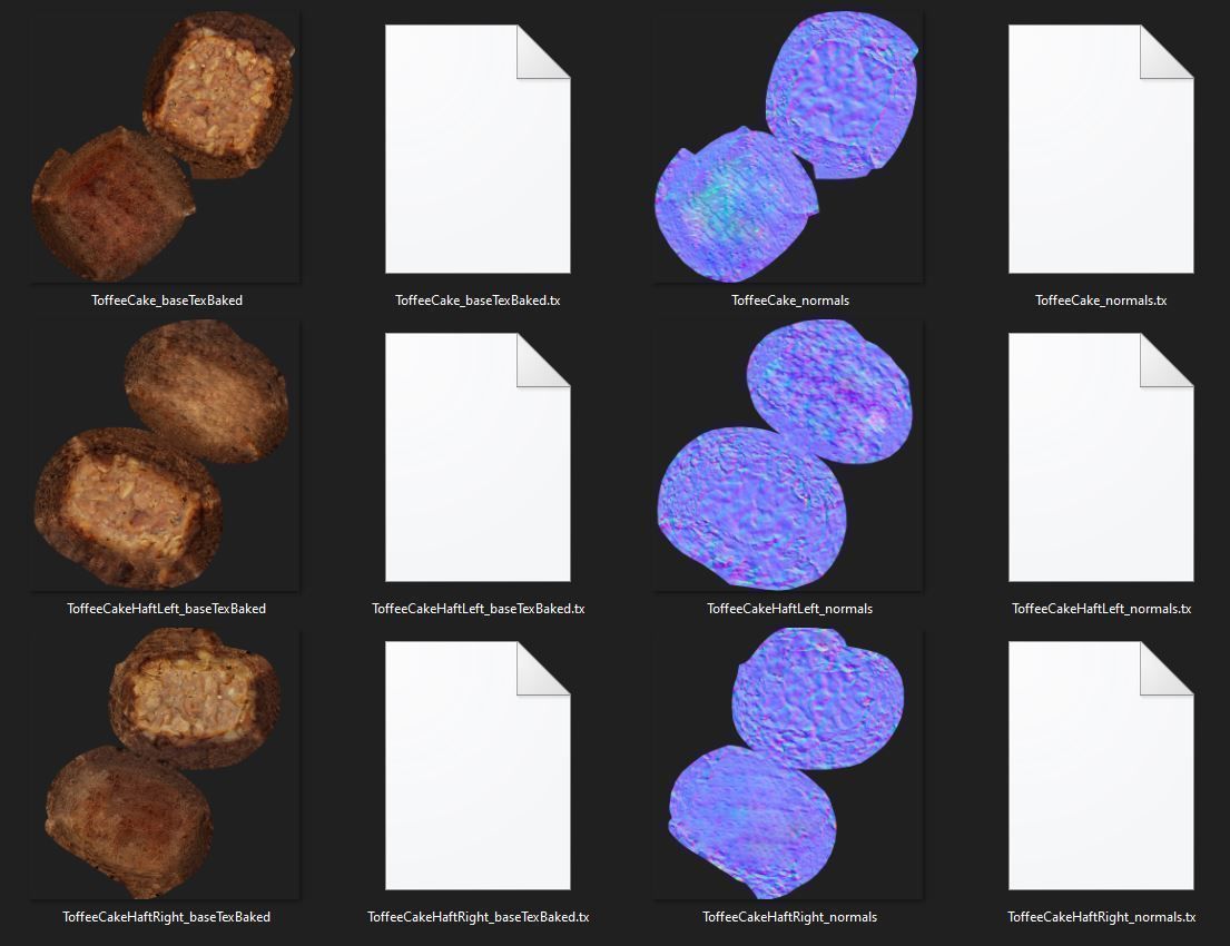 Toffee Cake  Low-poly 3D model_10