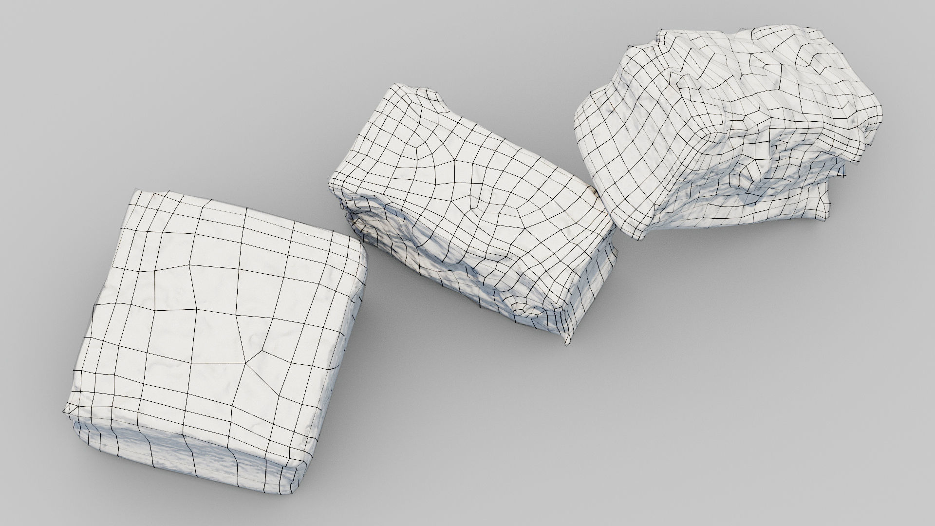 Toffee Cake  Low-poly 3D model_3