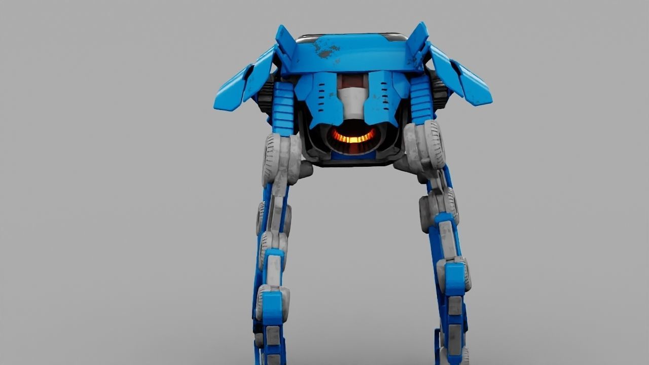 Alien Bot rigged 3D model_17