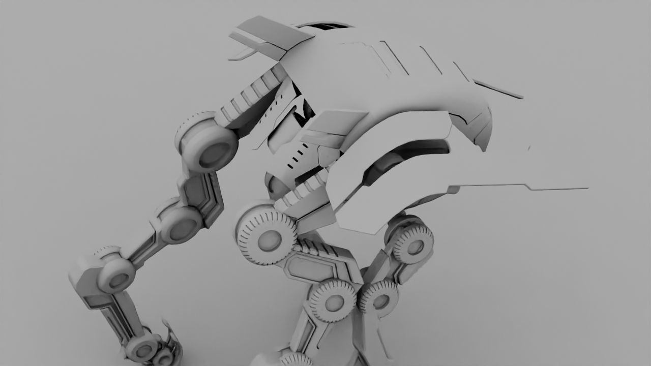 Alien Bot rigged 3D model_25