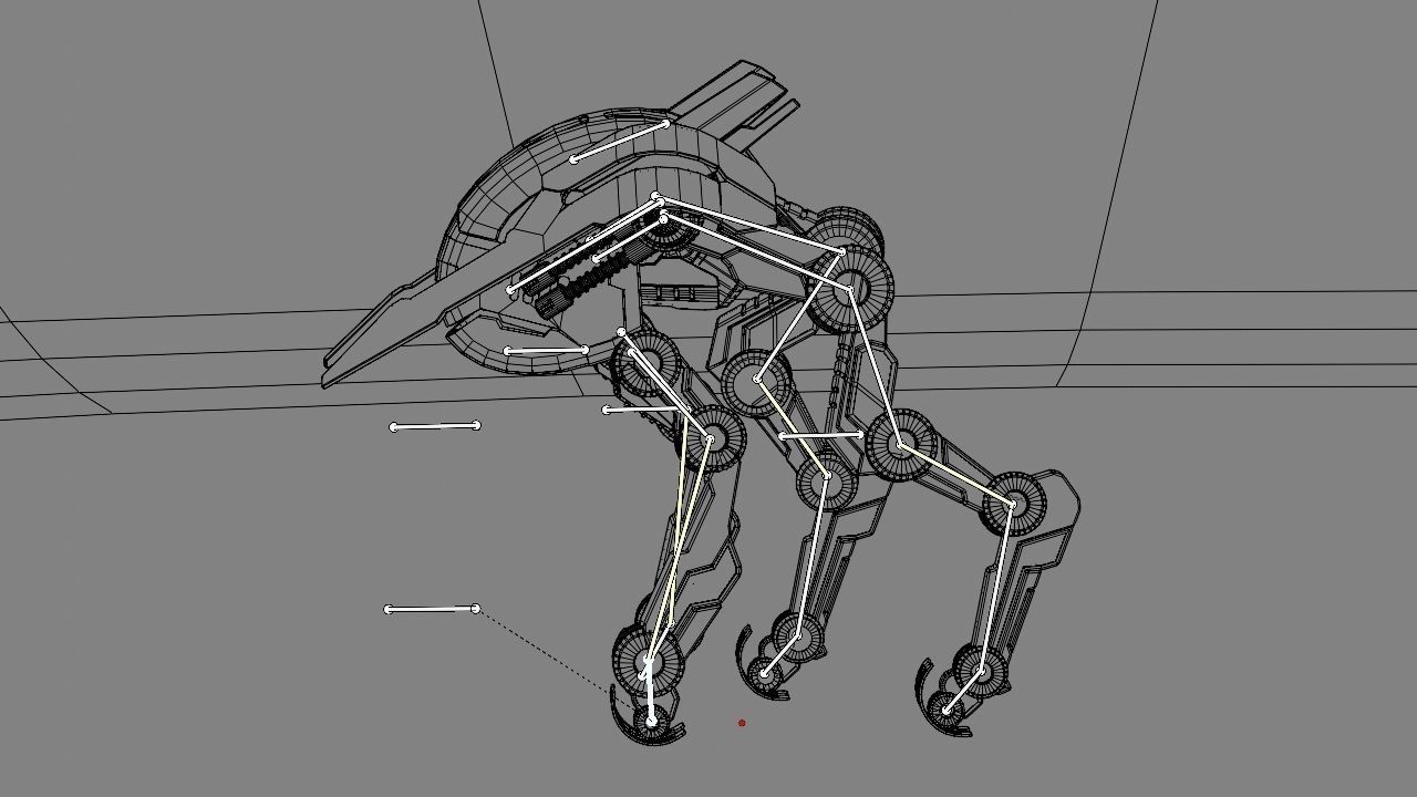 Alien Bot rigged 3D model_28