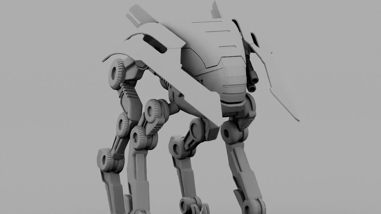 Alien Bot rigged 3D model_21