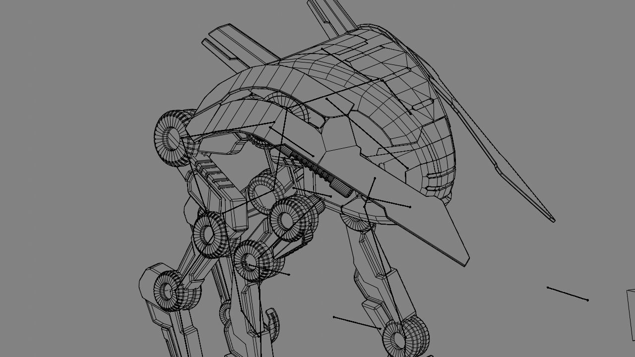 Alien Bot rigged 3D model_26