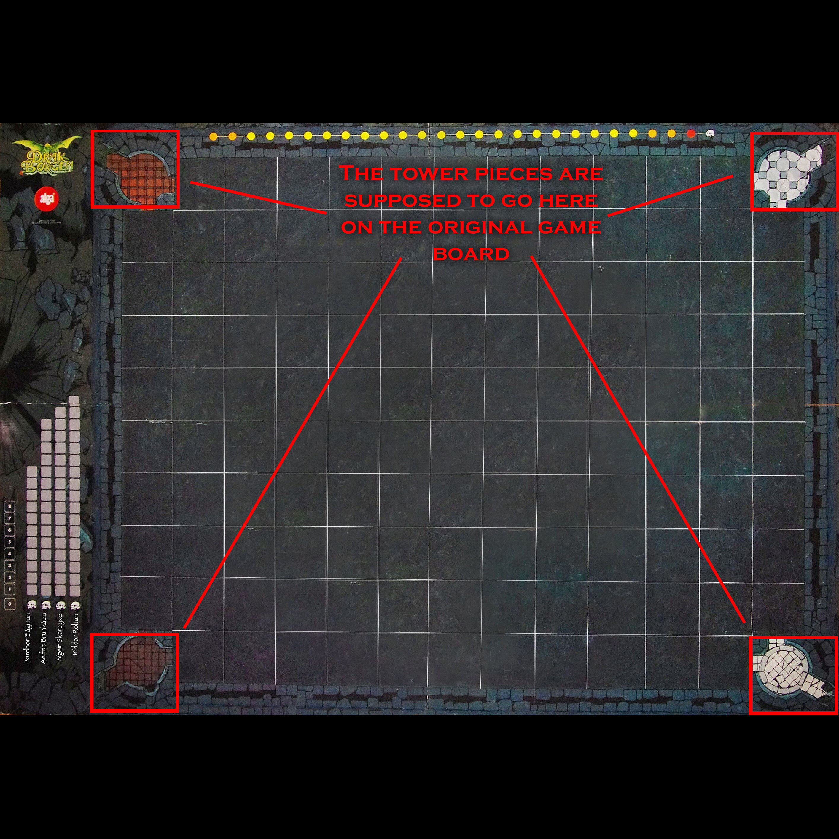 Drakborgen and Dungeonquest 3D Tile Set ROYALTY FREE VERSION 3D print model_61