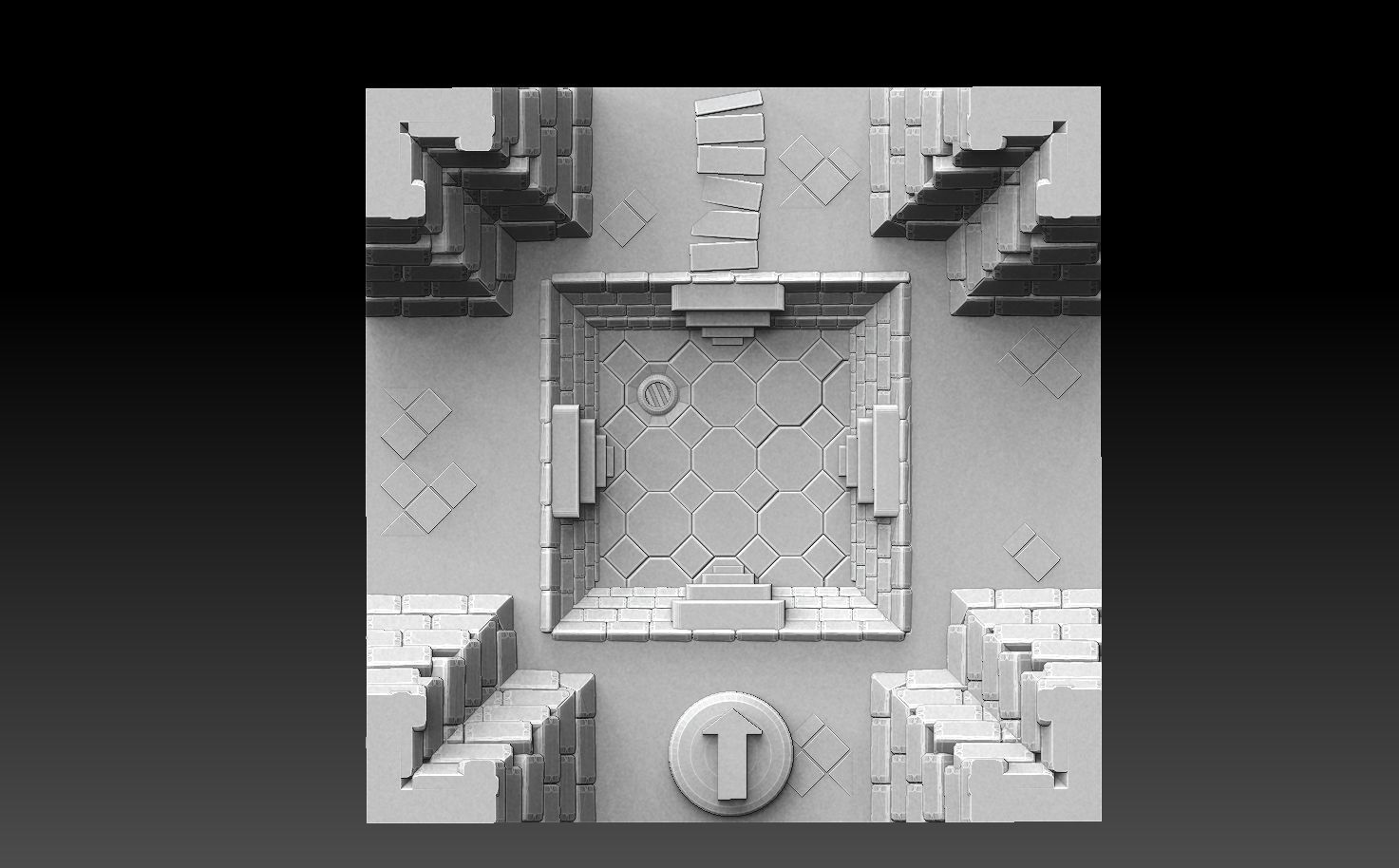 Drakborgen and Dungeonquest 3D Tile Set ROYALTY FREE VERSION 3D print model_19